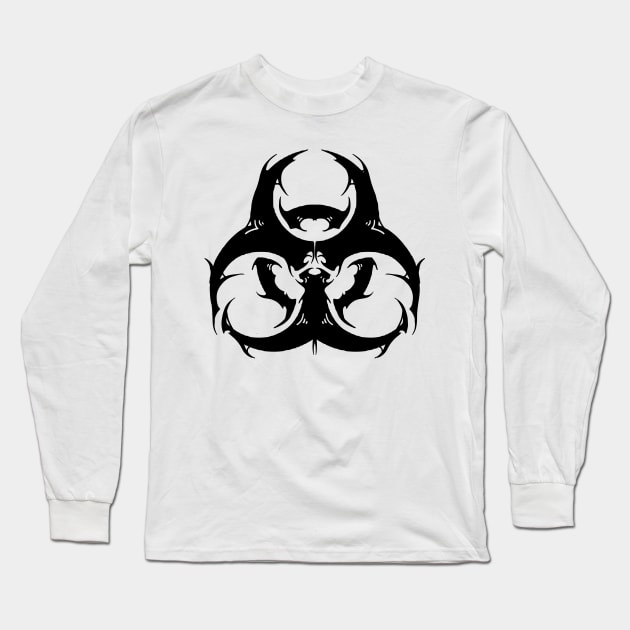 Bio Hazard Long Sleeve T-Shirt by AYYARAMETALLOGO